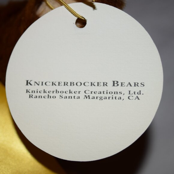 Knickerbocker 16" Jointed Mohair Bear~Vintage with Tag & Ear Button~Like New - Picture 3 of 8